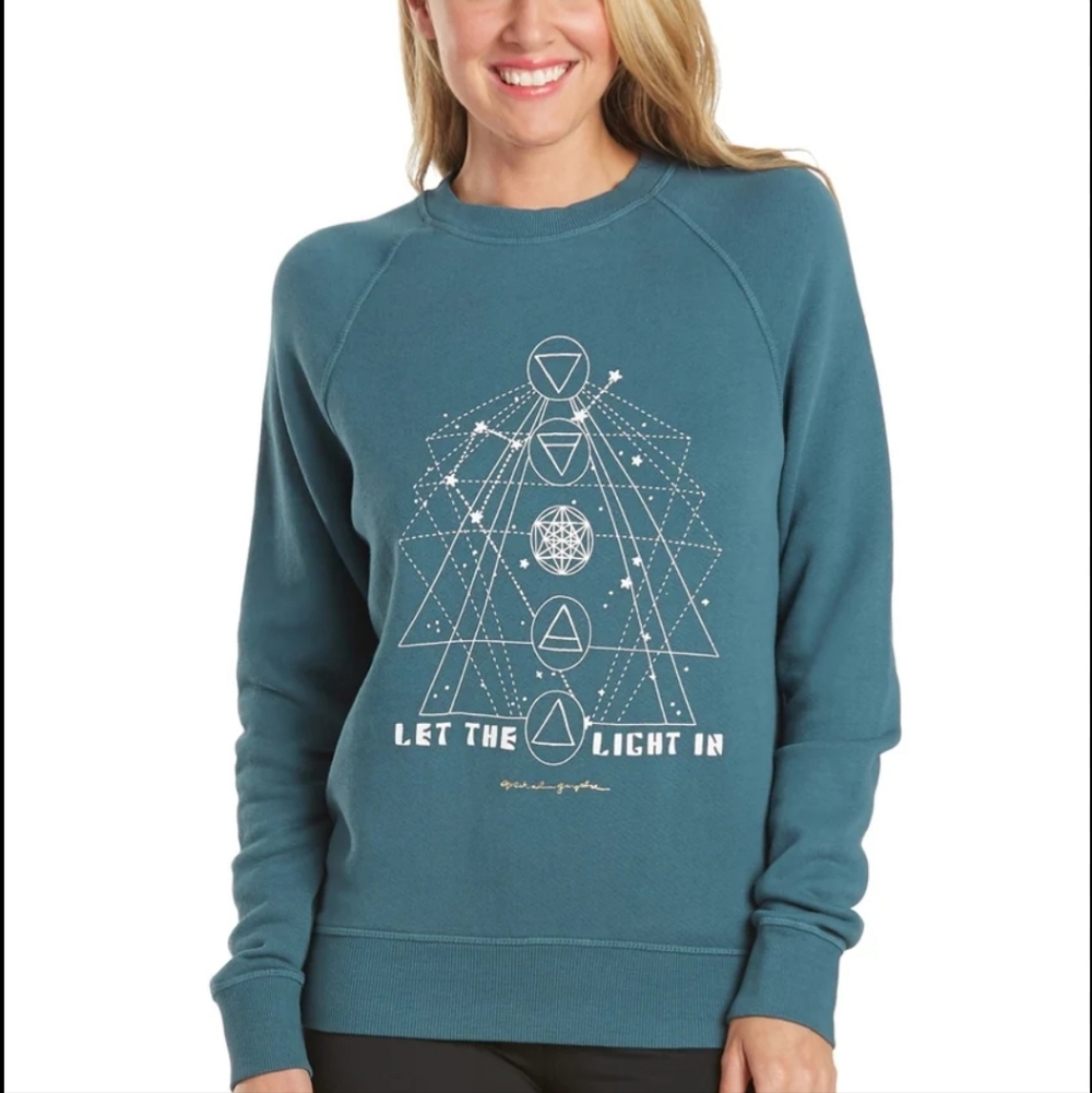Spiritual Gangster Blue Let The Light In Sweater